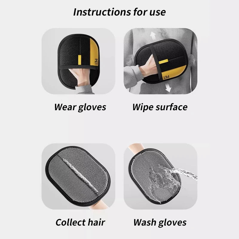 Pet Hair Removal Gloves for Dogs